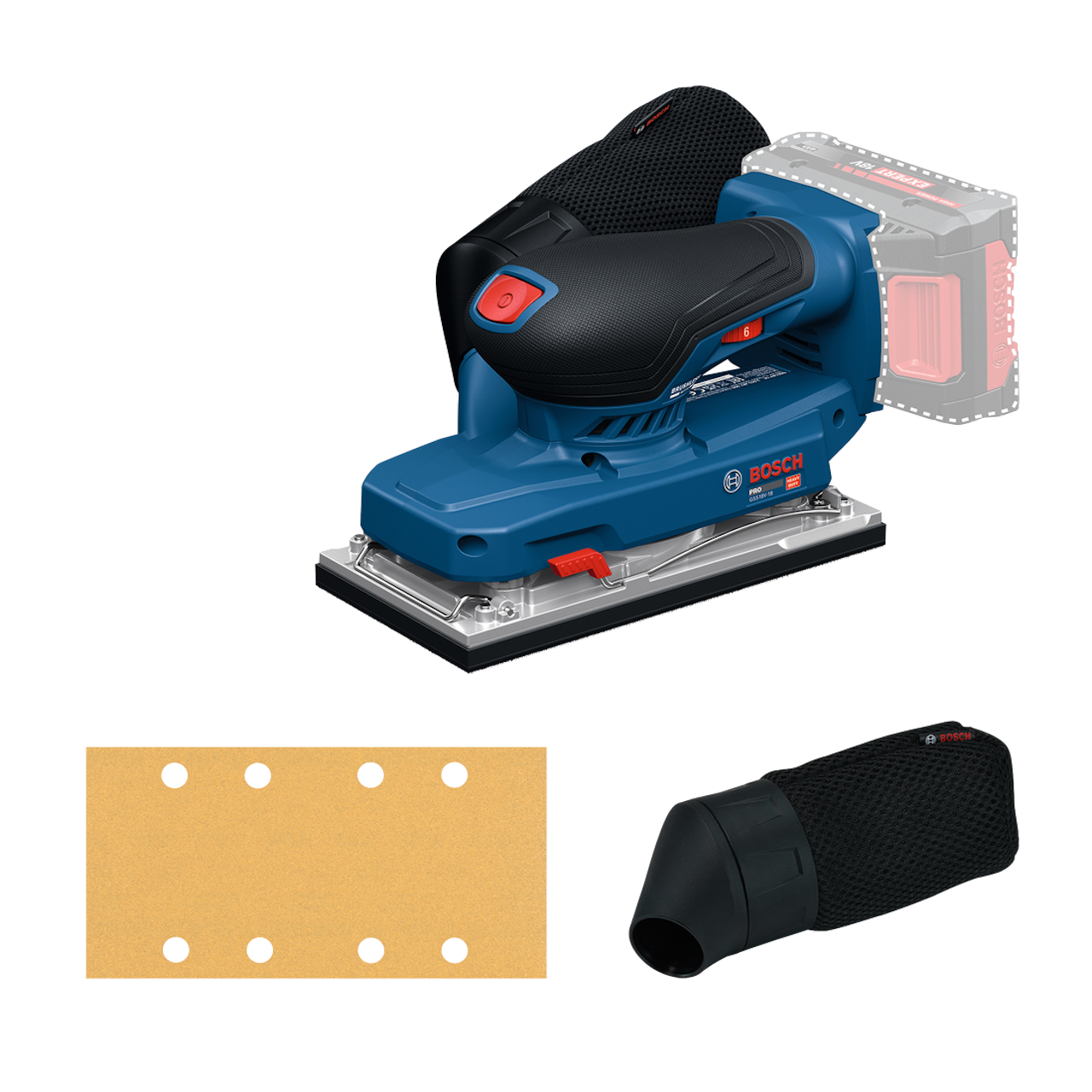Bosch Professional PRO GSS 18V-18 Rystepudser – Solo L-BOXX