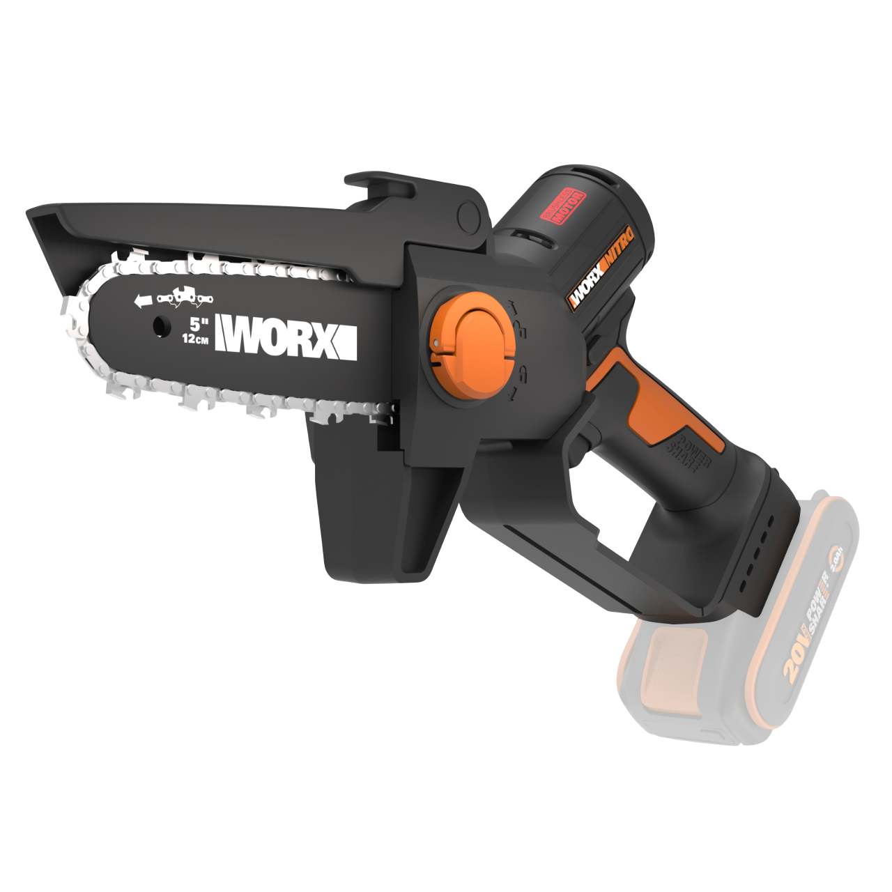 Worx WG325E.9 20V PowerShare Nitro Grensav – Solo
