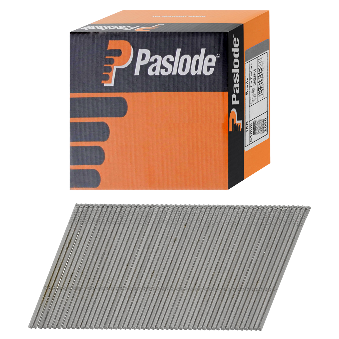 Paslode F16 Dykker 1,6x51mm elforzinket, vinklet 20° - 2000 stk.