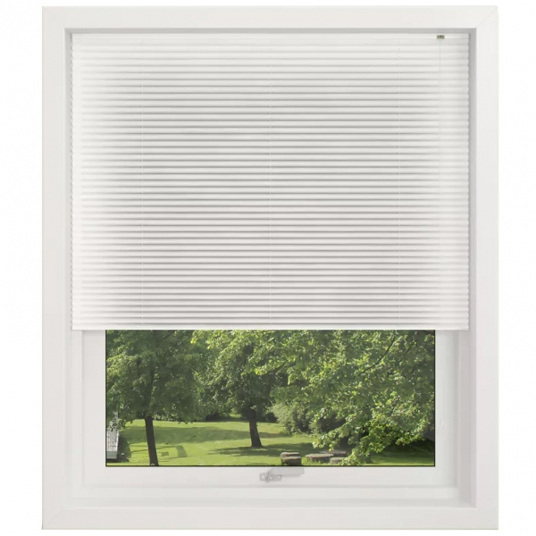 Debel Plissegardin London hvid 80x210 cm