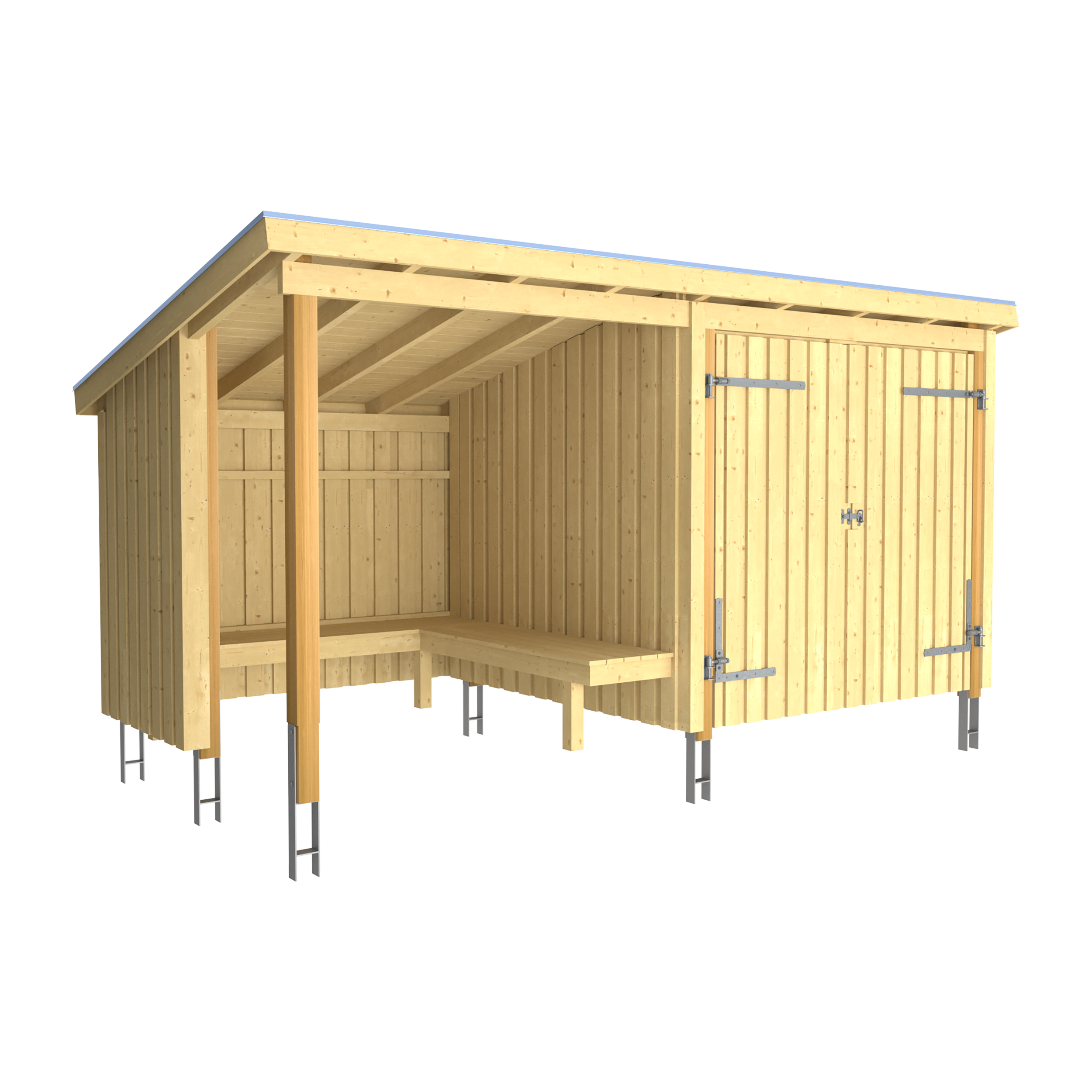 Plus Nordic Bålhytte/Havehus 9,5 m² - Type 1C