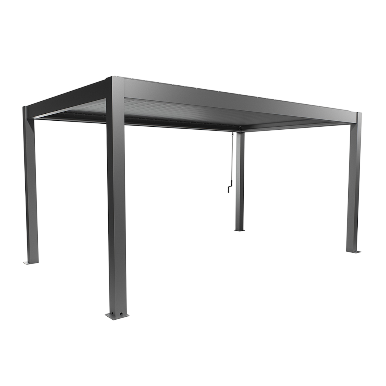Biohort Str. 5×3 Pergola i kvartsgrå metallic