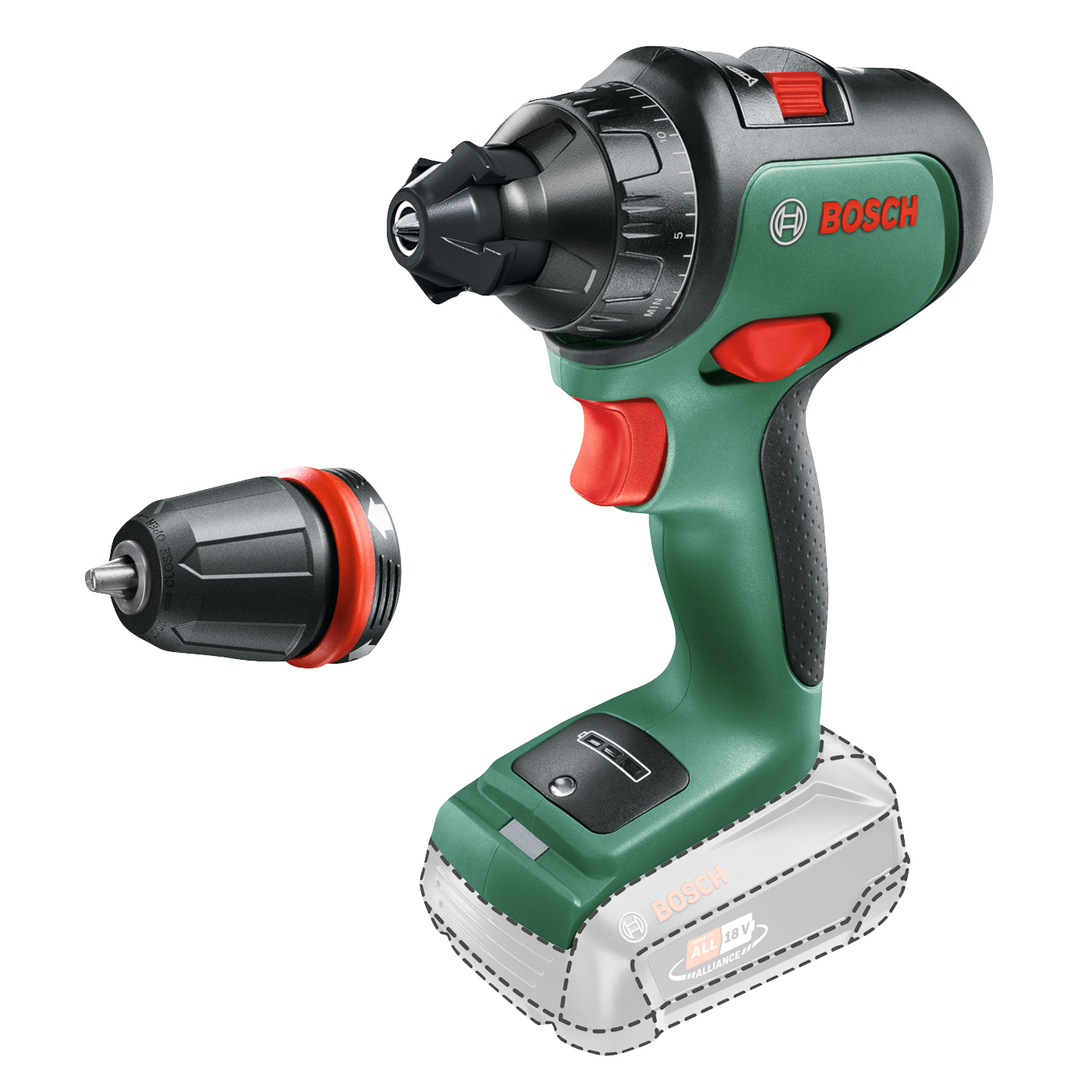 Bosch Advanved Drill 18V Bore-/skruemaskine – Solo