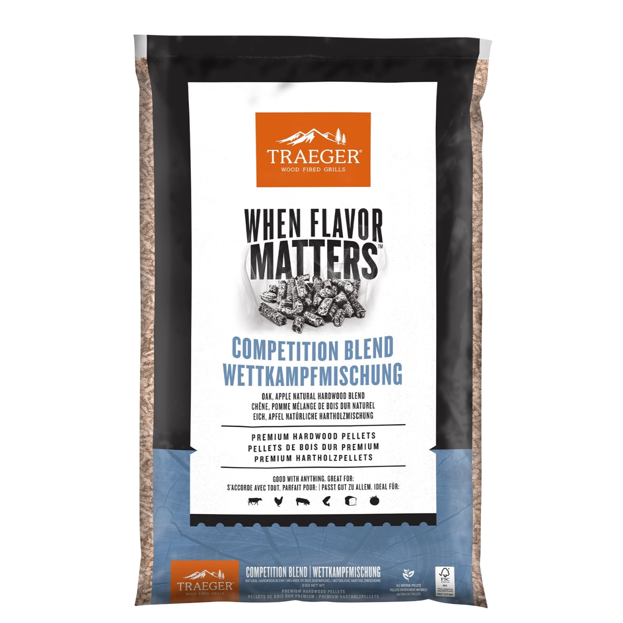 Traeger Competition Blend Træpiller 9 kg