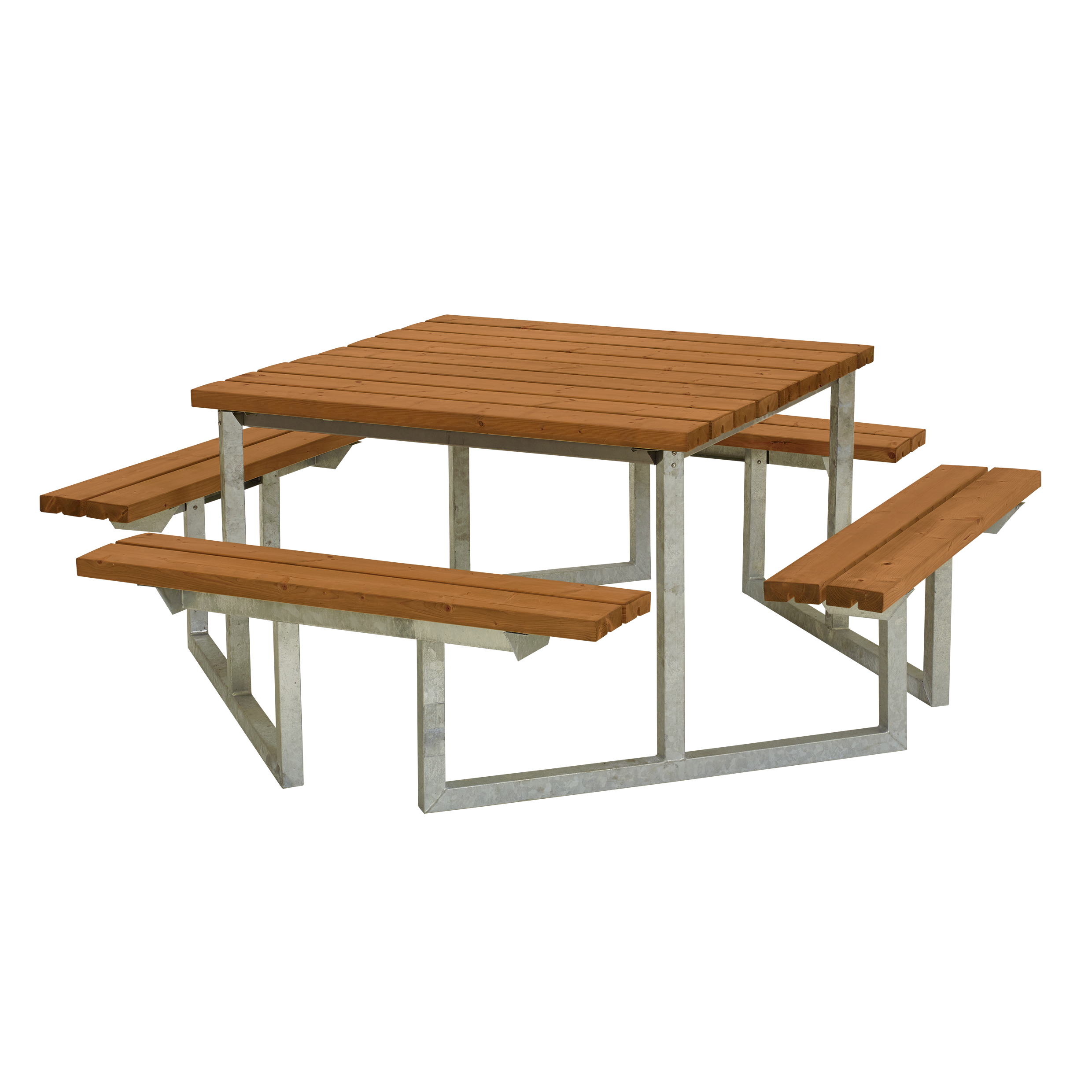 Plus Twist Bord/Bænkesæt 204 cm - Grundmalet Teak