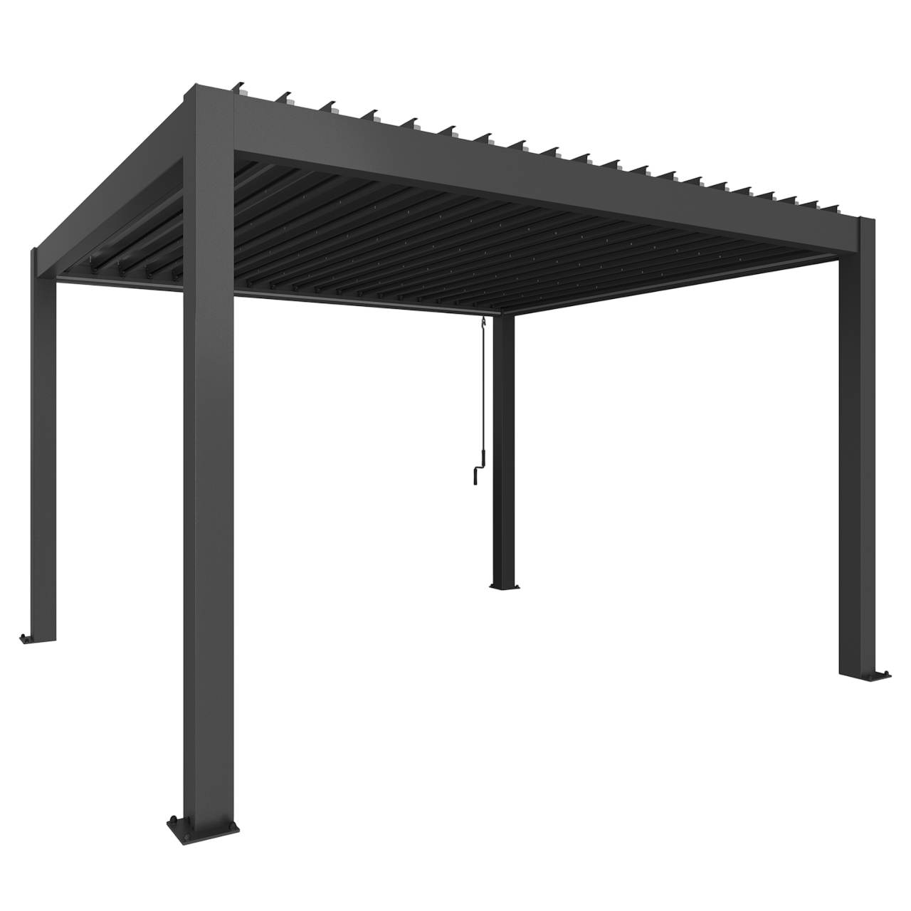 Biohort Str. 4×3,5 Pergola i mørkegrå metallic