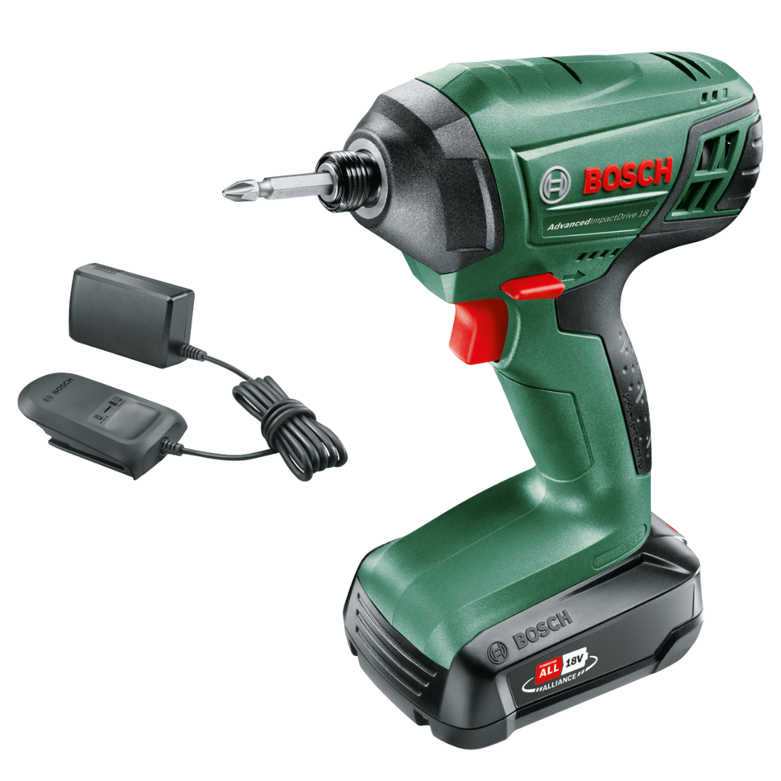 Bosch Advanced ImpactDrive 18V Slagskruetrækker med 1,5Ah batteri og lader