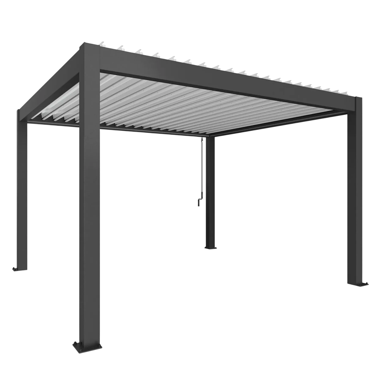 Biohort Str. 4×3,5 Pergola i mørkegrå metallic/hvid