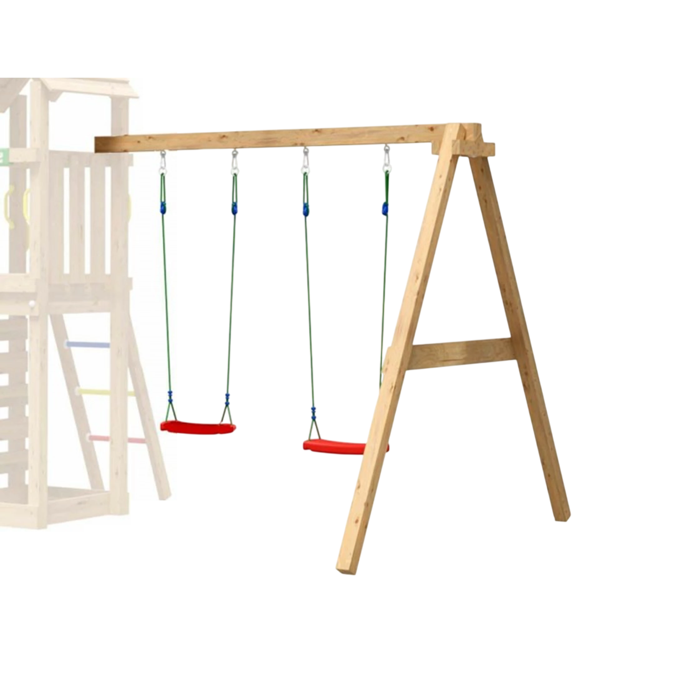 Jungle Gym 2-Swing X’tra Modul til Legetårn Komplet Sæt inkl. træ