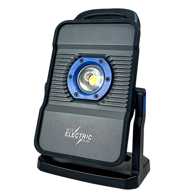 Blue Electric Plus-line arbejdslampe 20W sort