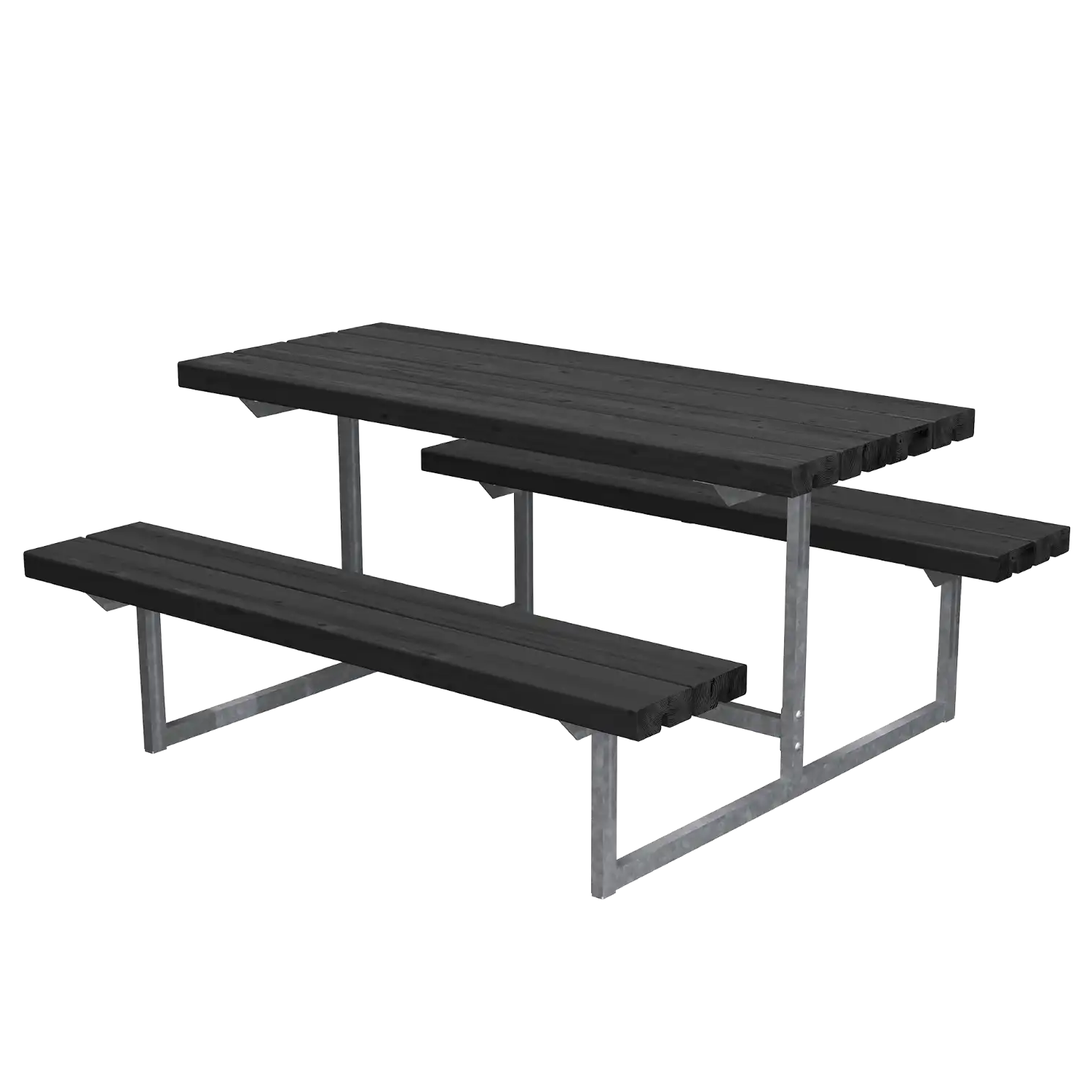 Plus Basic Junior Bord/Bænkesæt 118 cm i sort