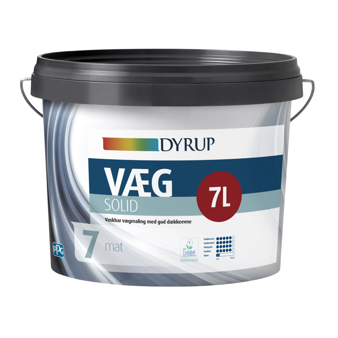 Dyrup Solid Vægmaling 7L glans 7 i hvid