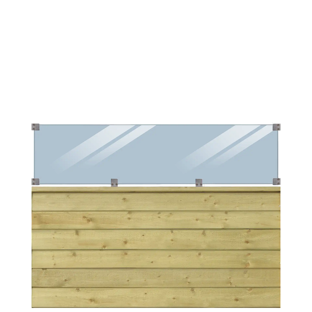 Plus Klink Profilhegn med glas 174×125 cm