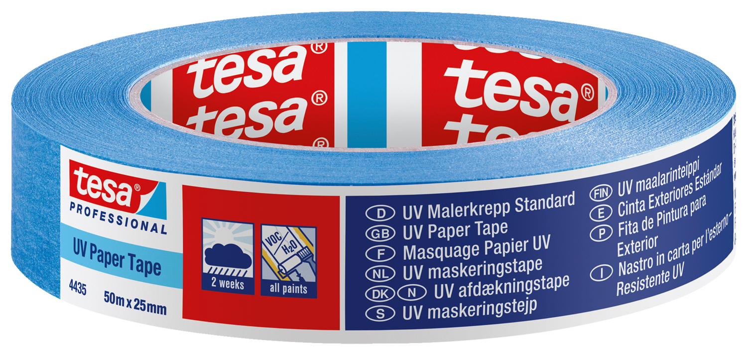 Tesa Afdækningstape 50Mx25Mm Malertape Uv 2 Uger Blå