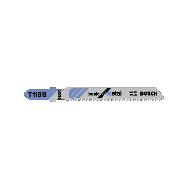 Bosch Stiksavklinge Metal T118B - 5 stk.
