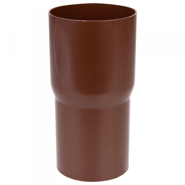 Plastmo plast rørmuffe 110 mm i brun