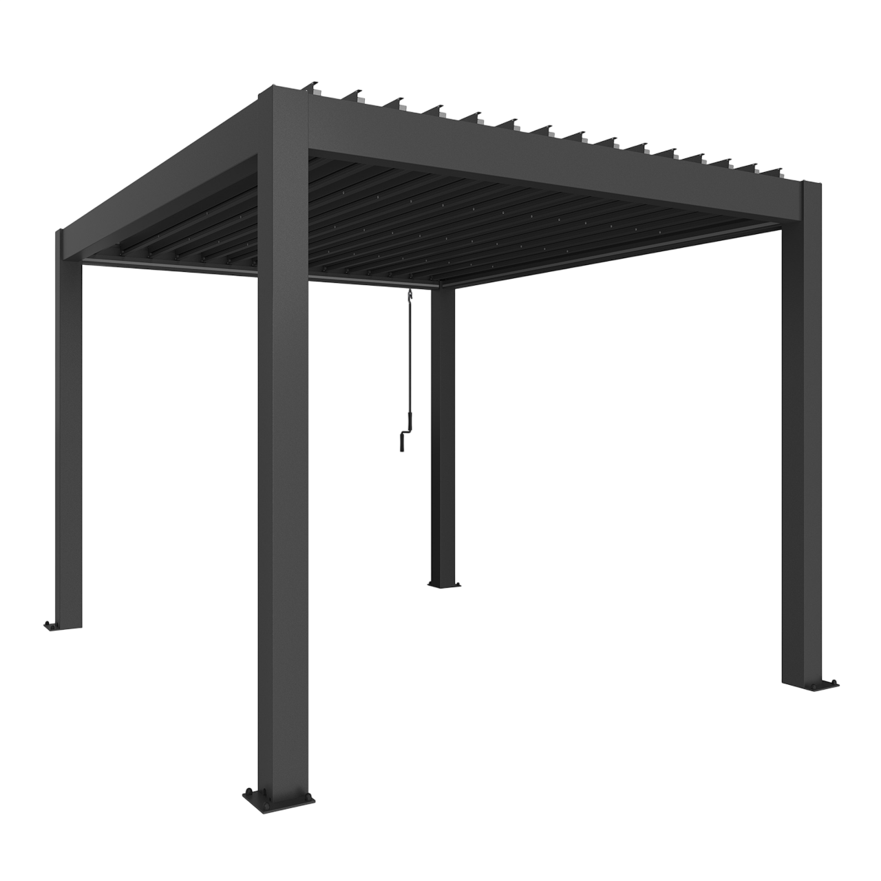 Biohort Str. 3×3,5 Pergola i mørkegrå metallic