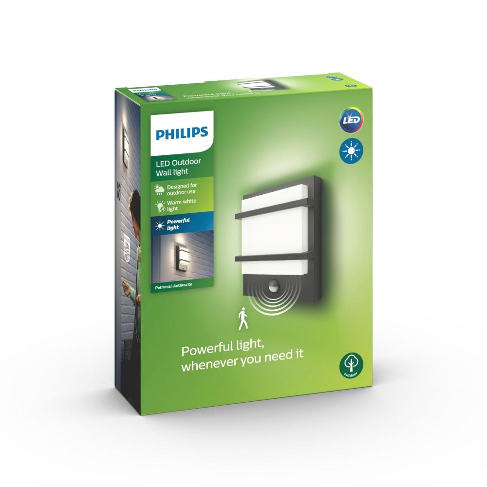 Philips myGarden Petronia udendørs væglampe med sensor - 1739593P0