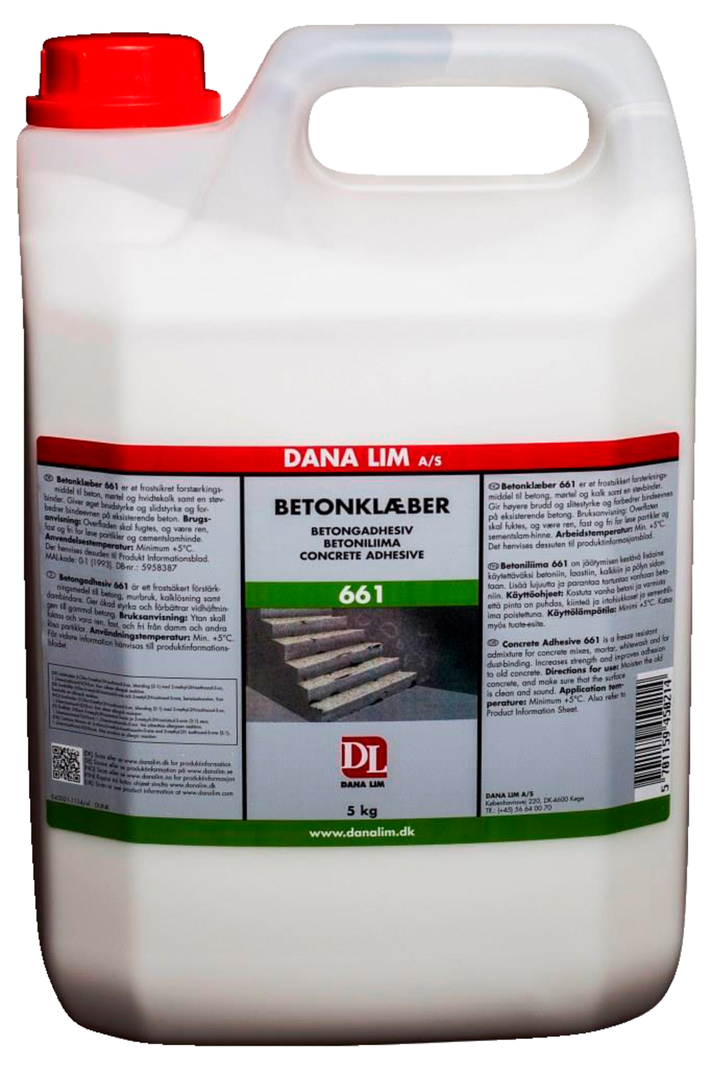 Dana 661 Betonklæber 5 kg hvid