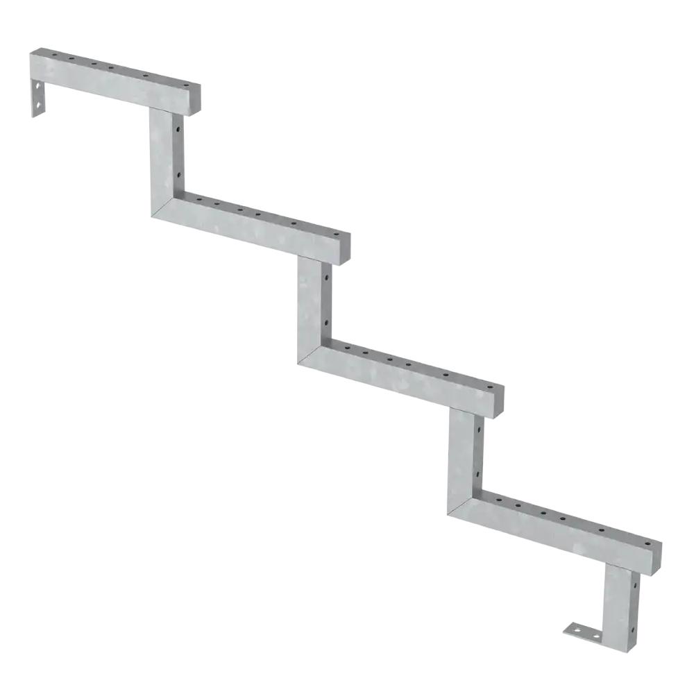 Plus 34,2° Trappevange 4-trin m/beslag - Trindybde 28 cm
