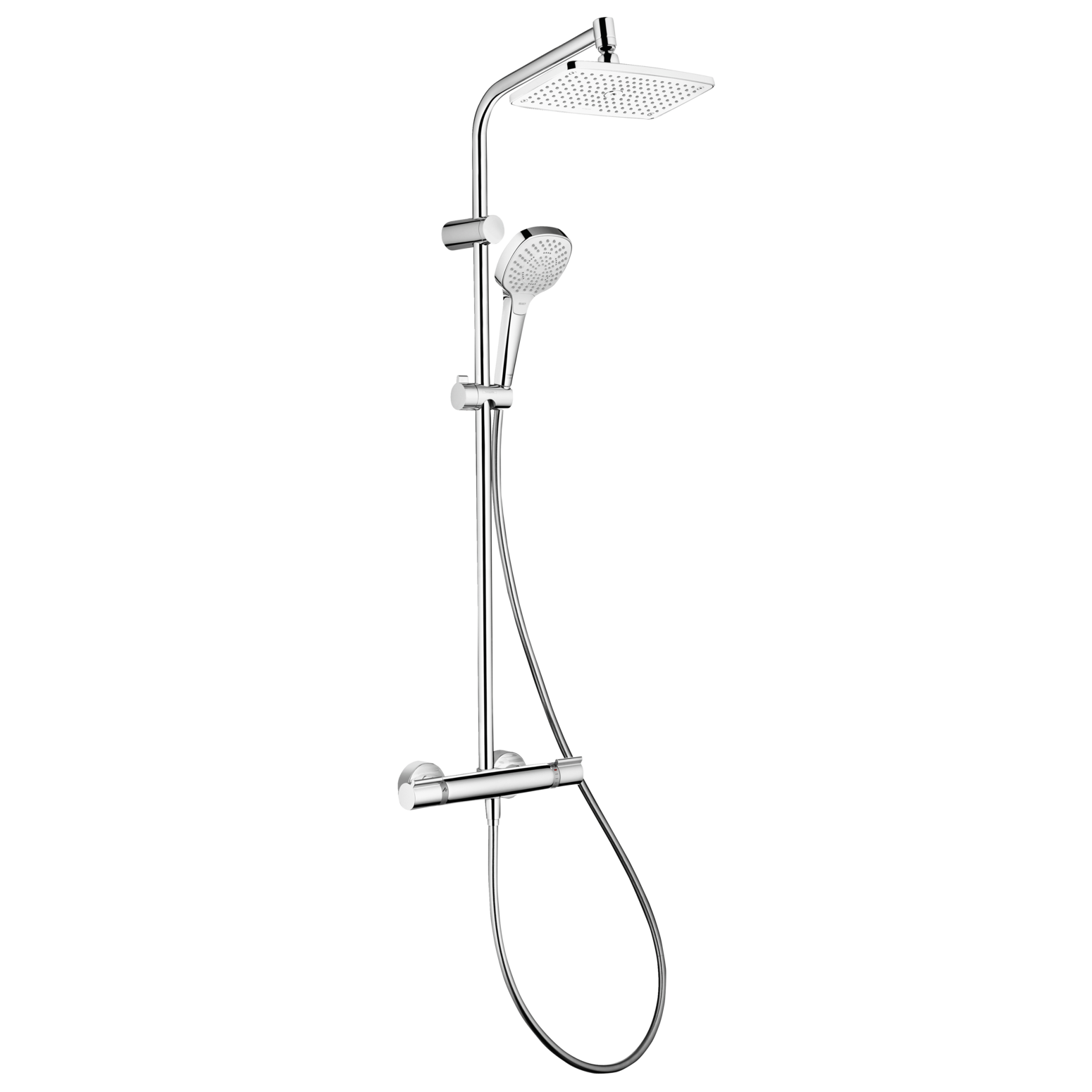 Hansgrohe MySelect E240 Brusesystem i hvid/forkromet