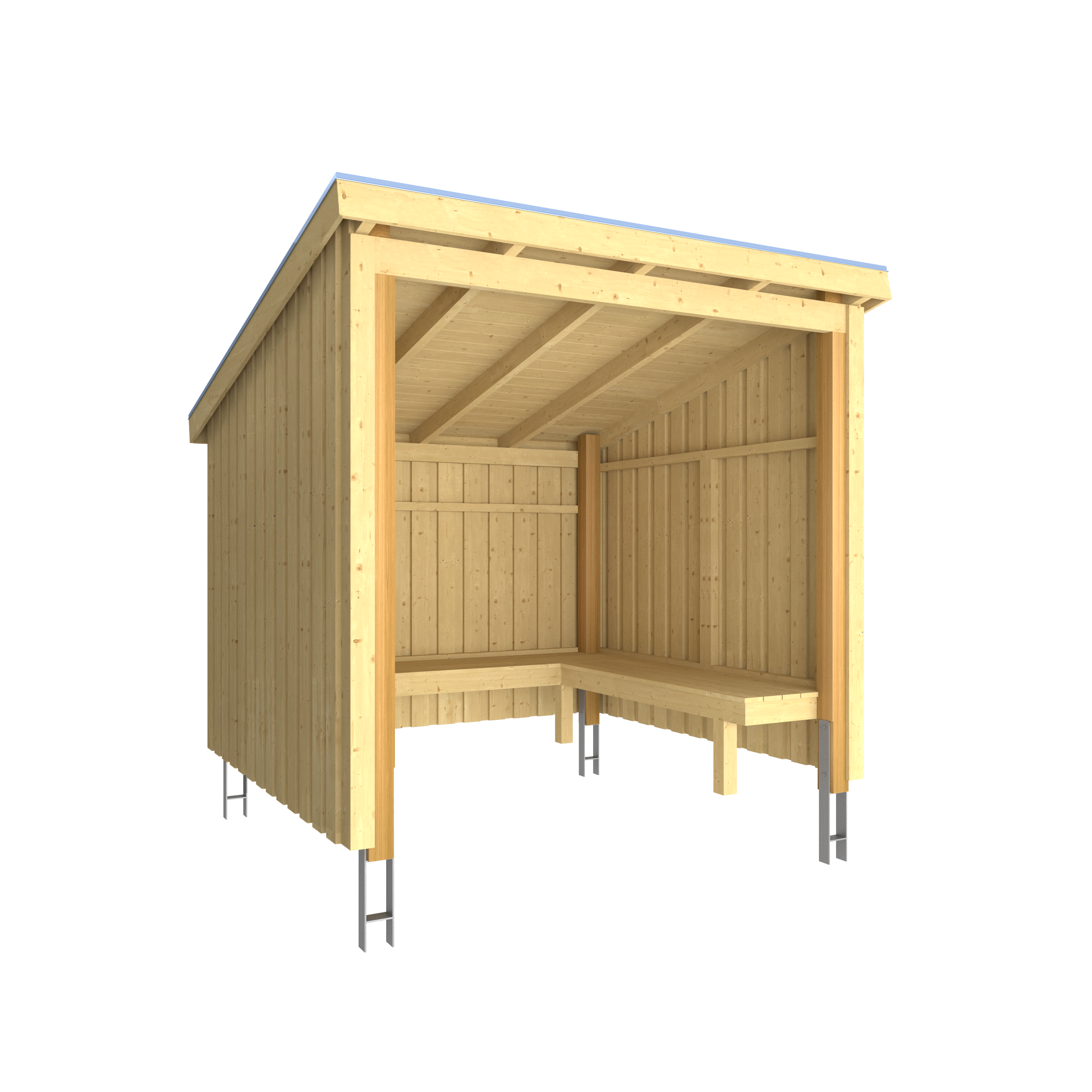 Plus Nordic Bålhytte 5 m² - Type 1C