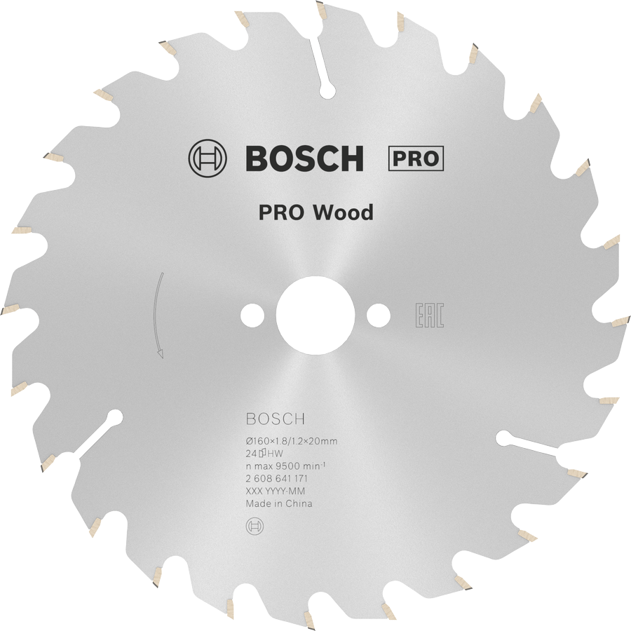 Bosch Rundsavsklinge Optiline Wood 160x1,8x20 - 24T