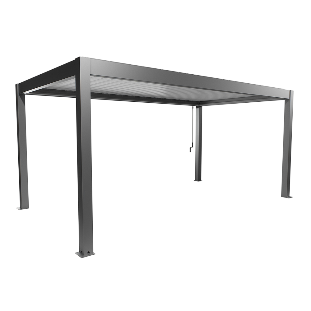 Biohort Str. 5,5×3 Pergola i kvartsgrå metallic/hvid
