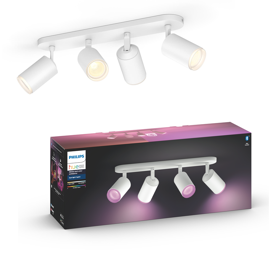 Philips Hue Fugato WCA BT Quad spot i hvid