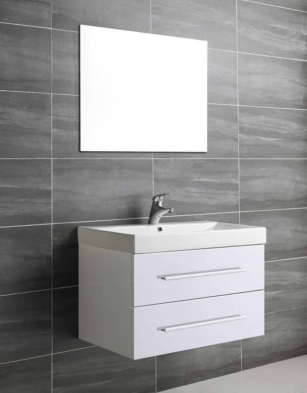 Milobad Namur badmøbel i hvid 80 cm