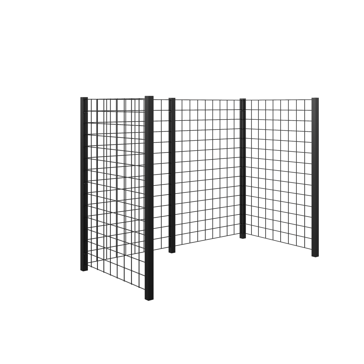 Plus Renovationsskjul Stålespalier 193,5×99×147 cm - Sort