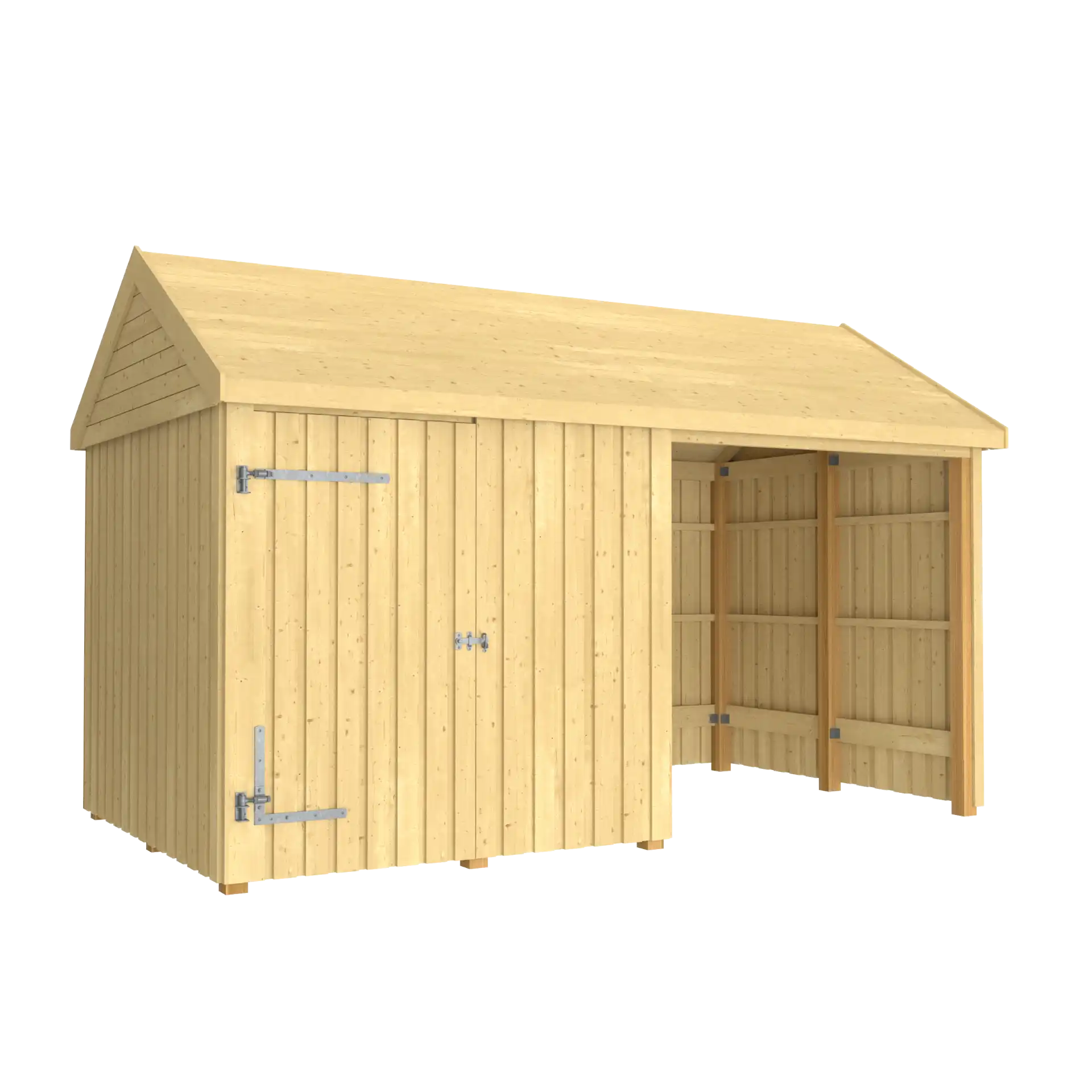 Plus Classic Multi Havehus 10 m² 2 moduler m/enkeltdør og lukket/åben front