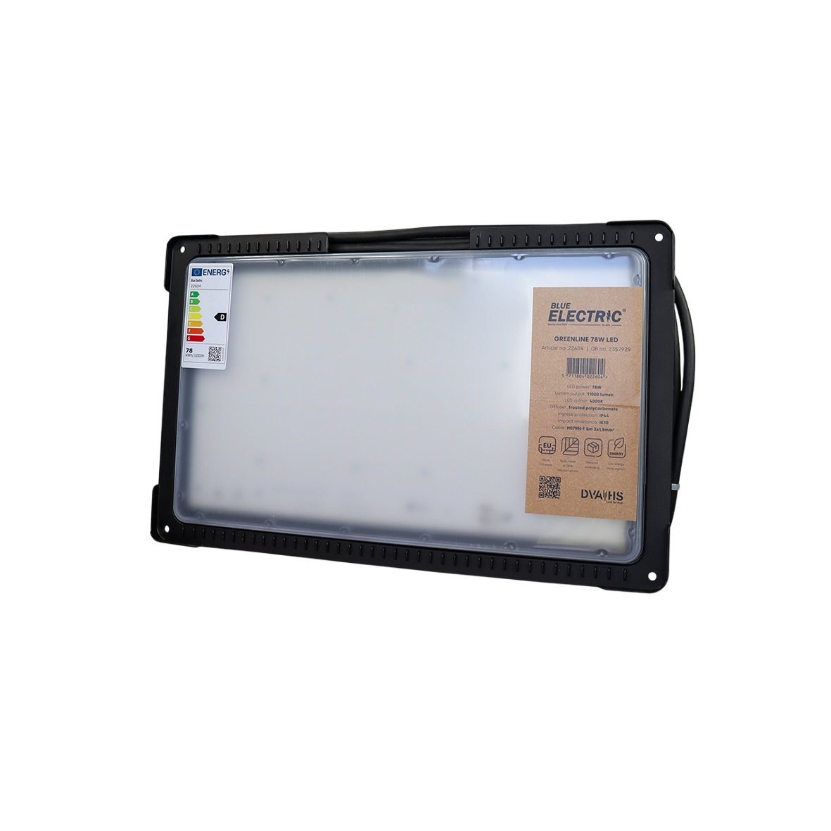 Blue Electric Arbejdslampe 78W GreenLine