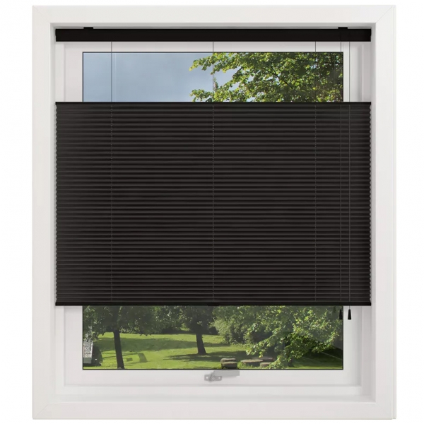 Debel Plissegardin Touch Split Sort 100x160 cm