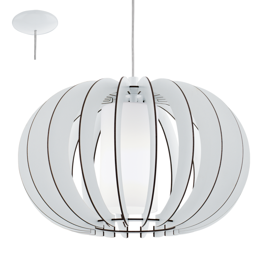 Eglo Stellato 2 pendel Ø40 i opal/hvid - 95606
