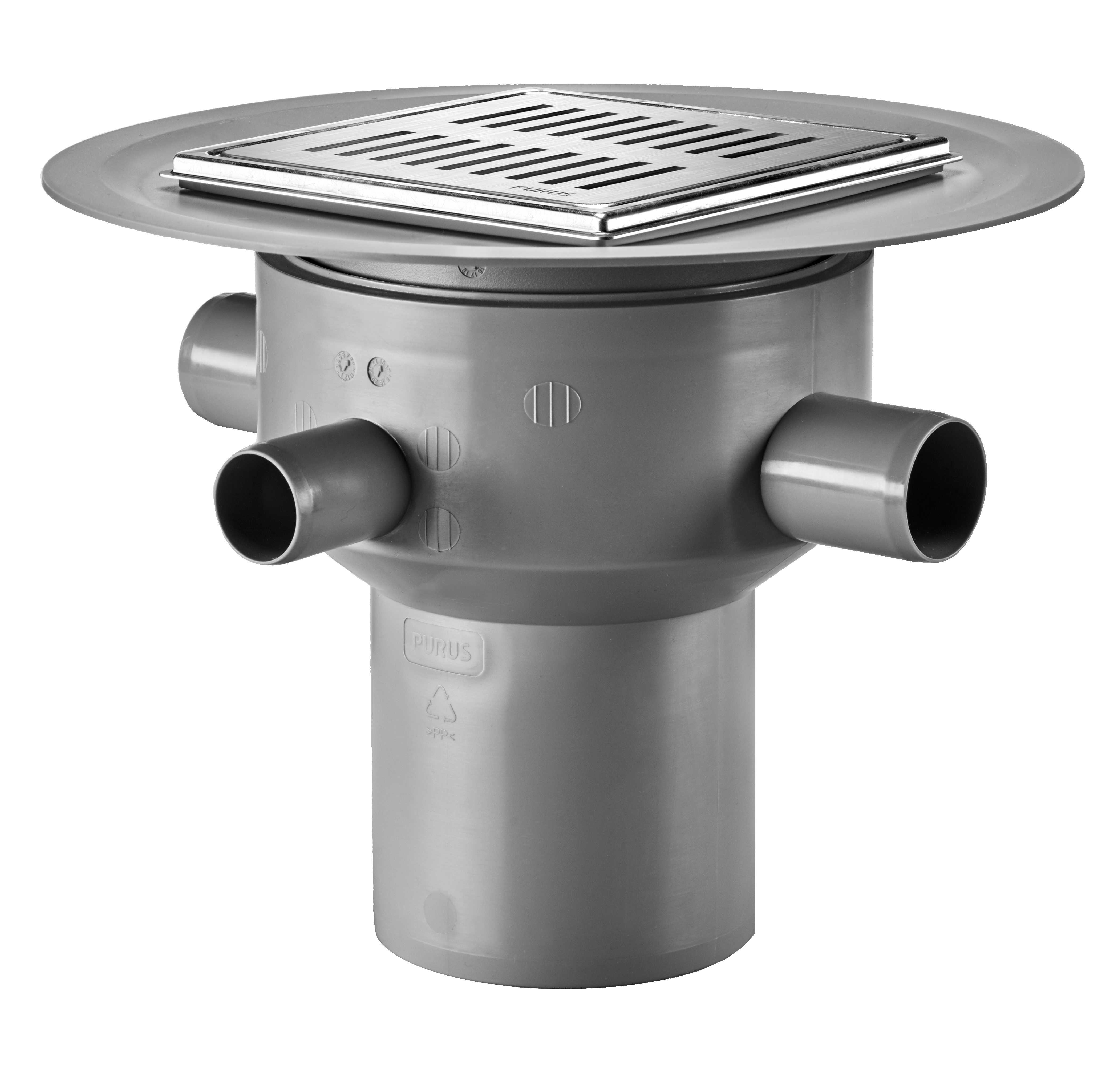 Purus Multiflex Ø110mm lodret - rist