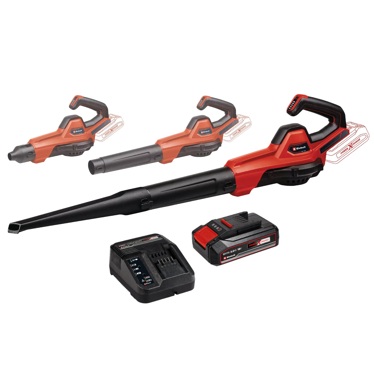 Einhell GE-UB 18/250 Li E Løvblæser med 2,5Ah batteri og lader