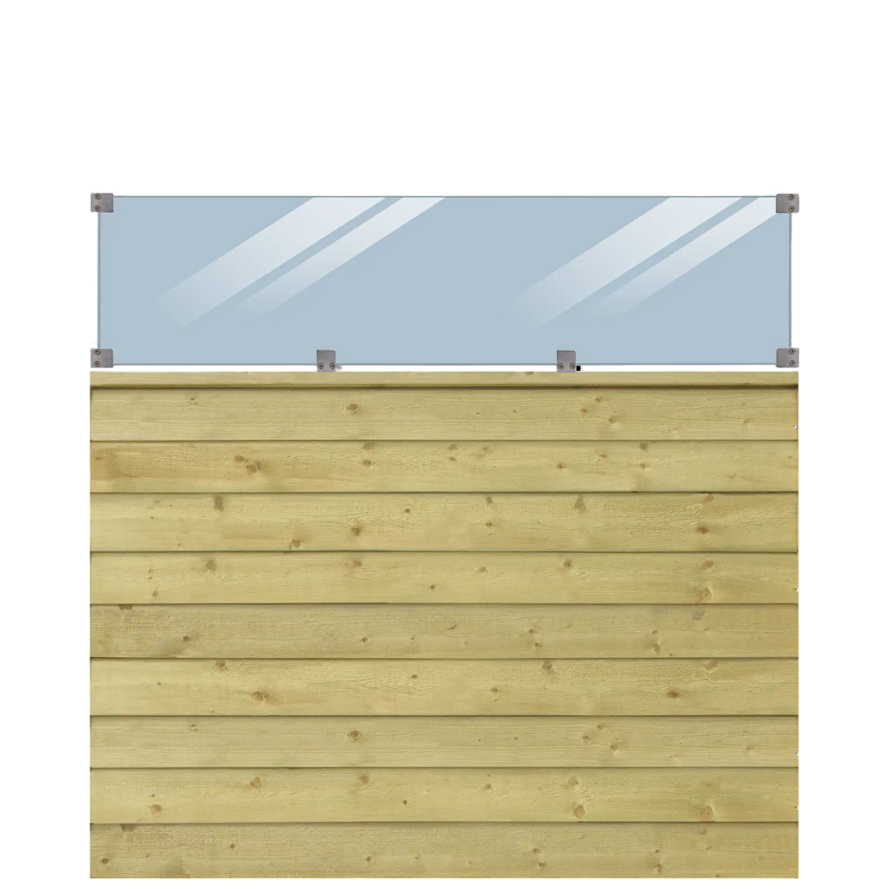 Plus Klink Profilhegn med glas 174×163 cm