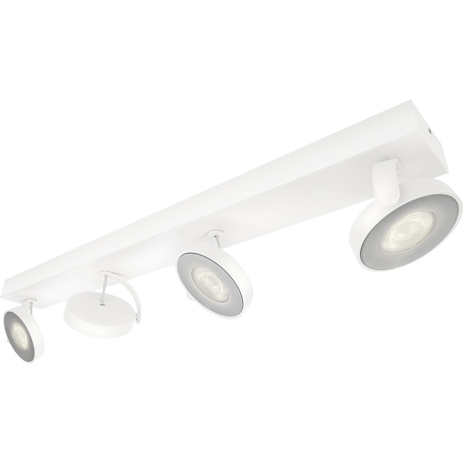 Philips Clockwork LED firedobbelt spotlampe i Hvid - 531743116