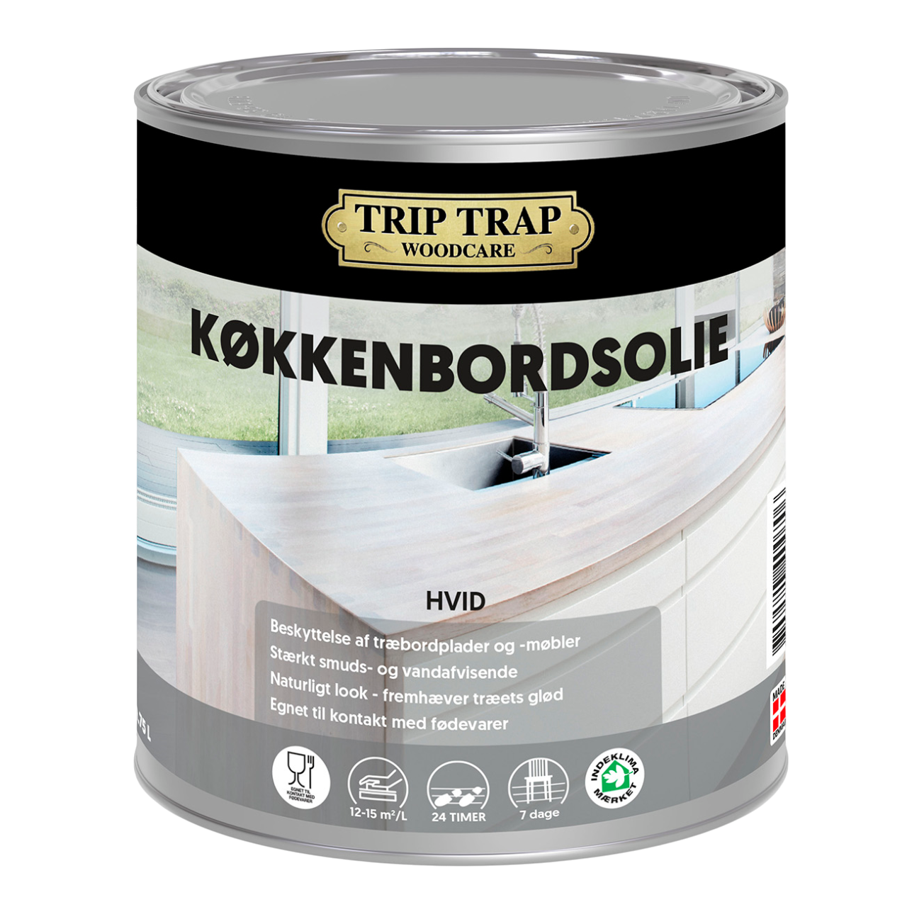 Trip Trap Køkkenbordsolie hvid 0,75 liter