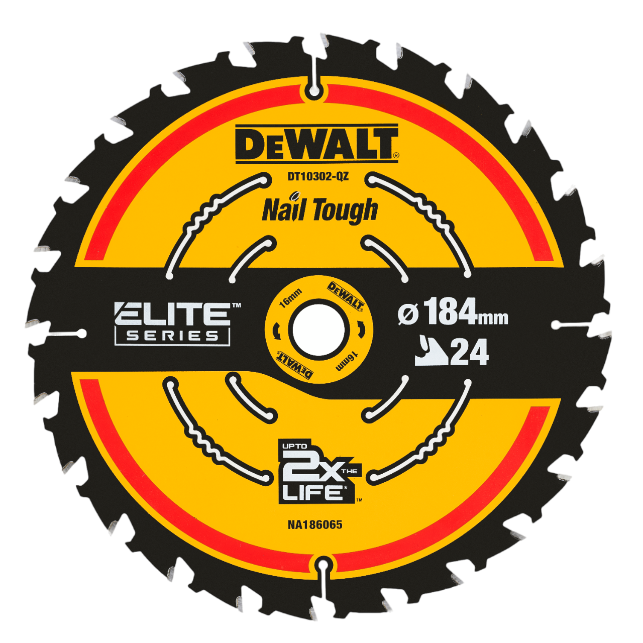 Dewalt DT10302-QZ Extreme Rundsavsklinge Ø184 x 16 mm x 24T