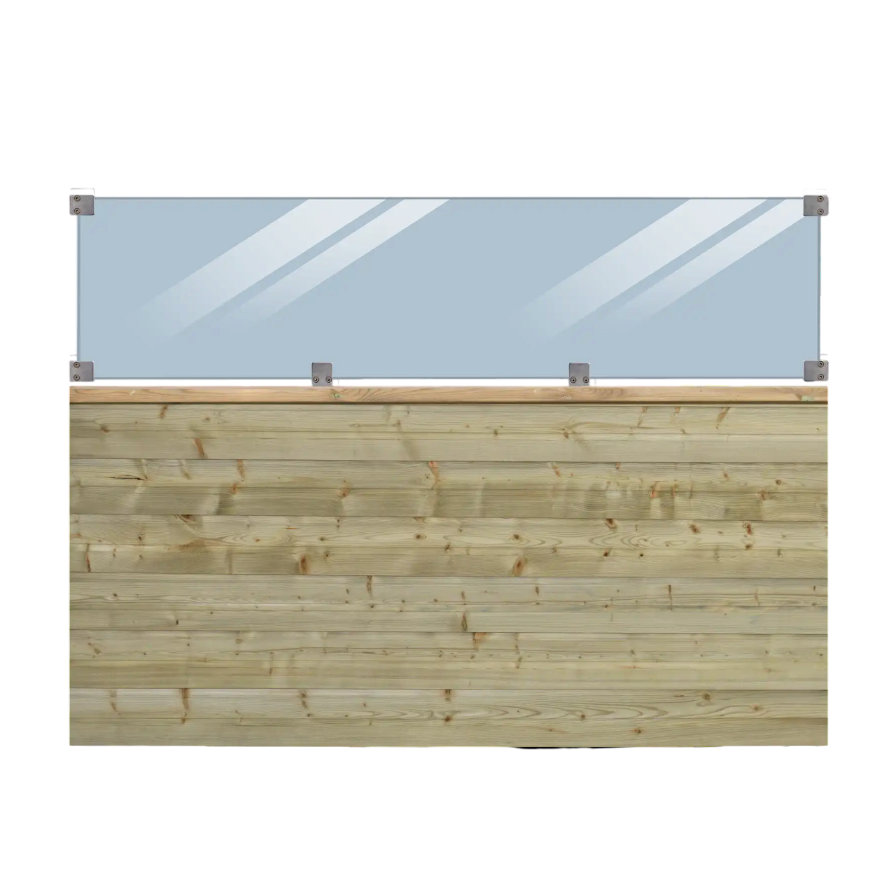 Plus Plank Profilhegn med glas 174×125 cm