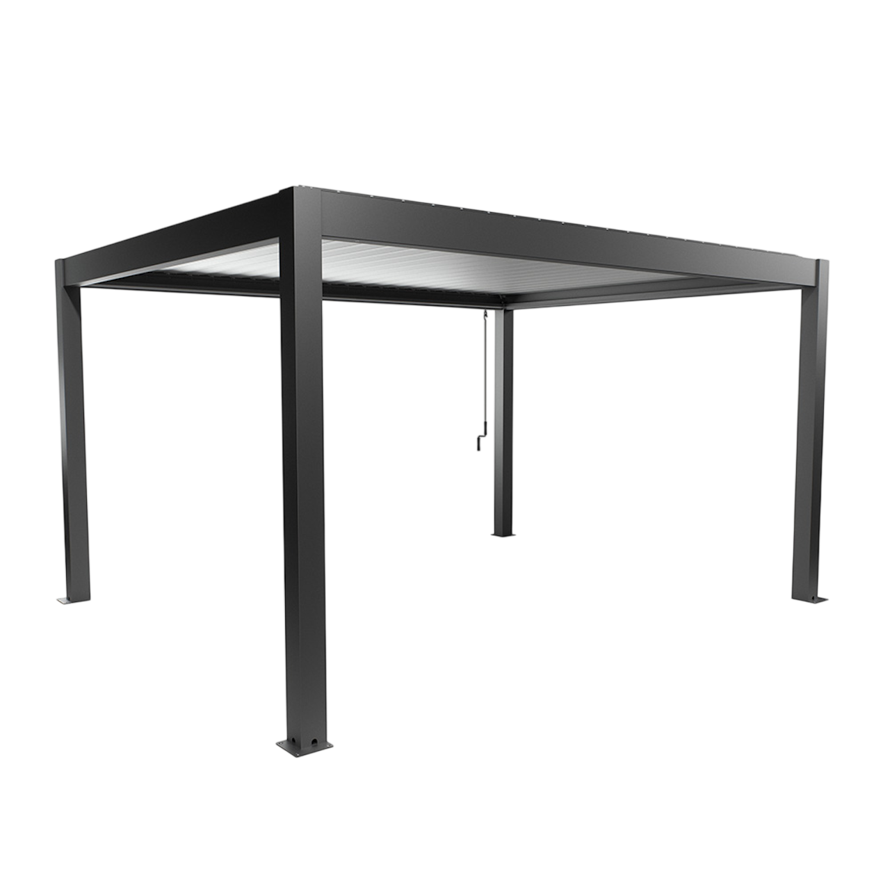 Biohort Str. 4,5×3,5 Pergola i mørkegrå metallic/sølv metallic
