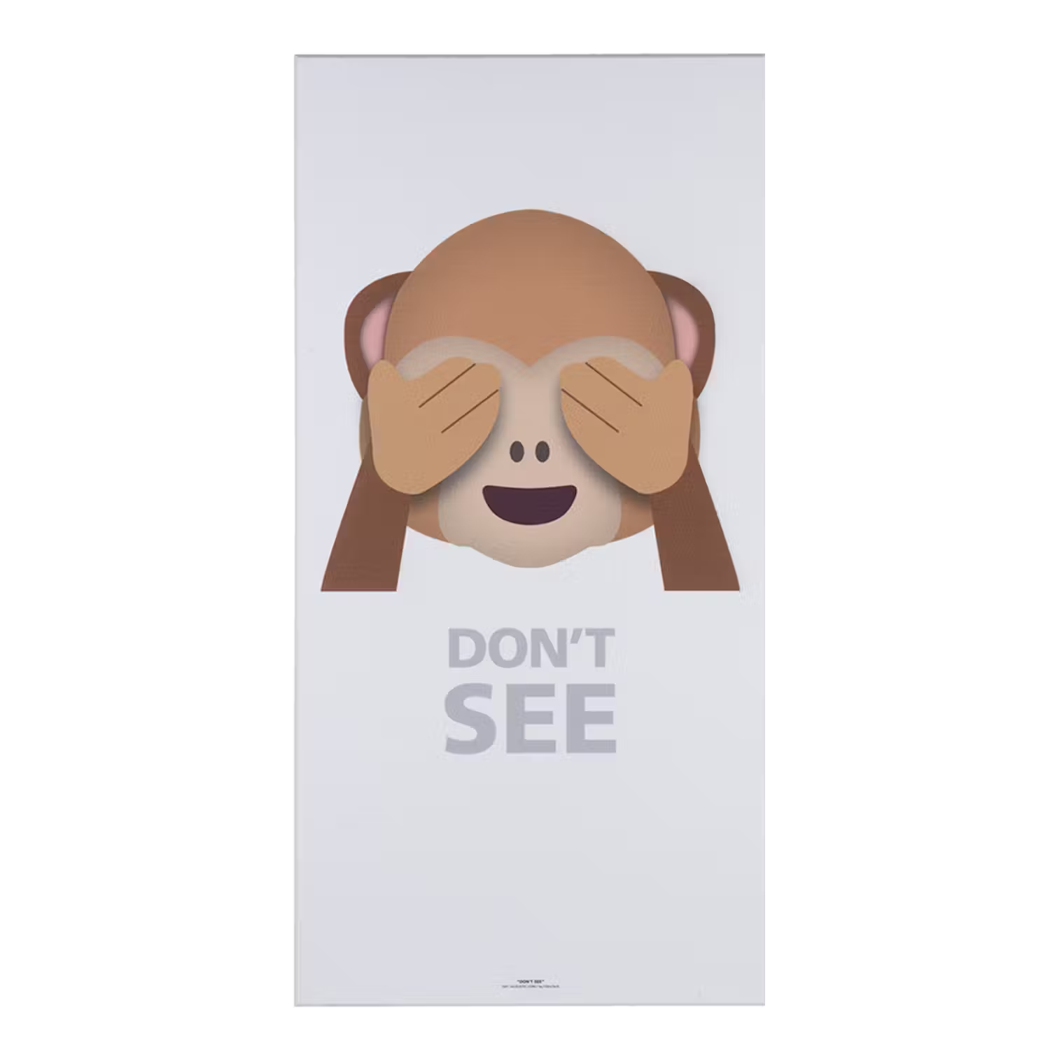 Art Acoustic Akustikbillede Abe Don’t See i hvid 9×600×1200 mm