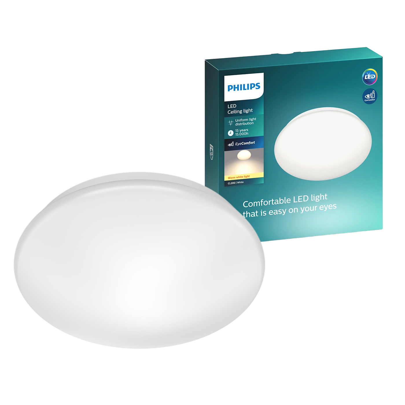 Philips Moire Plafond Ø25 cm i hvid