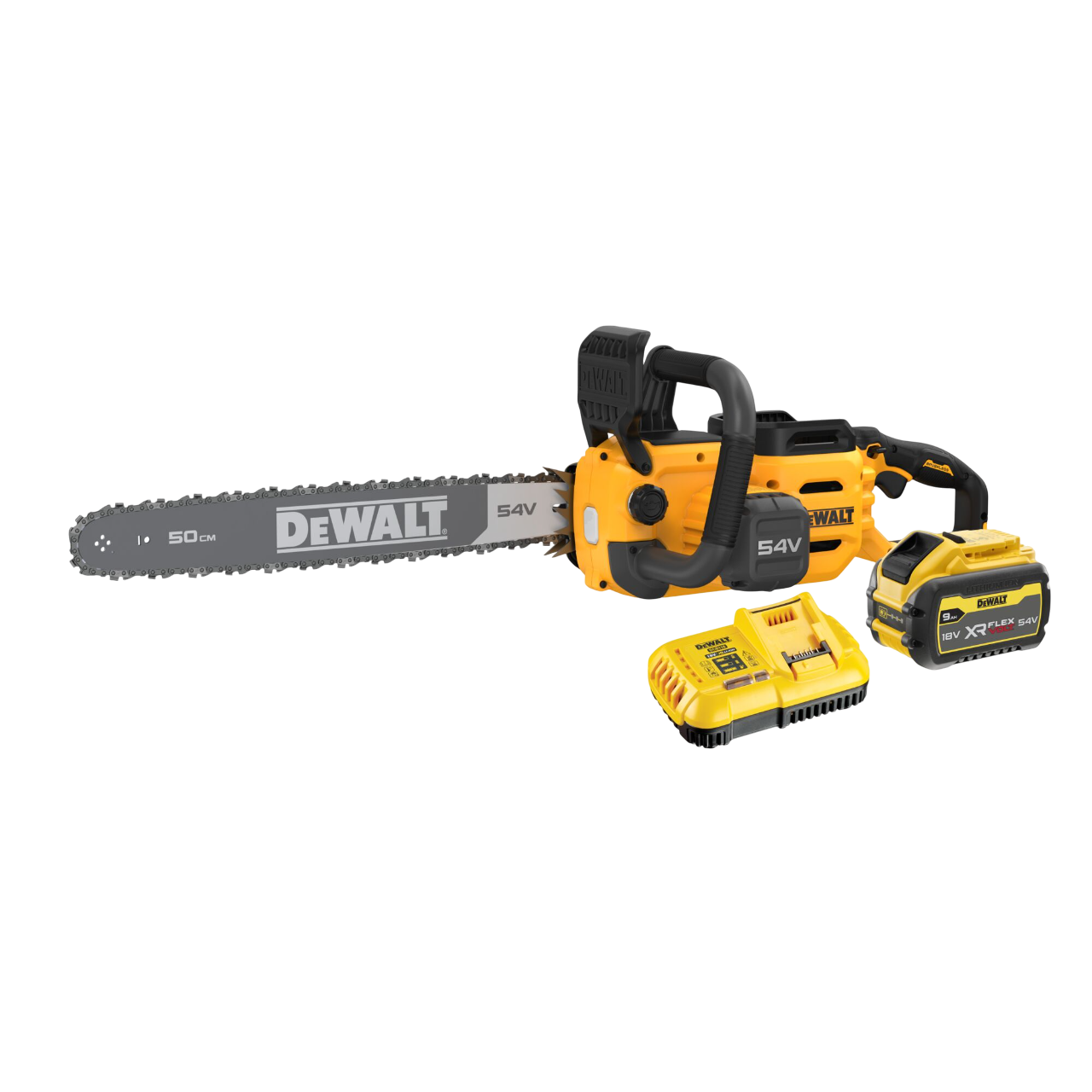 Dewalt DCMCS575X1-QW 54V XR Kædesav med 9,0Ah batteri og lader