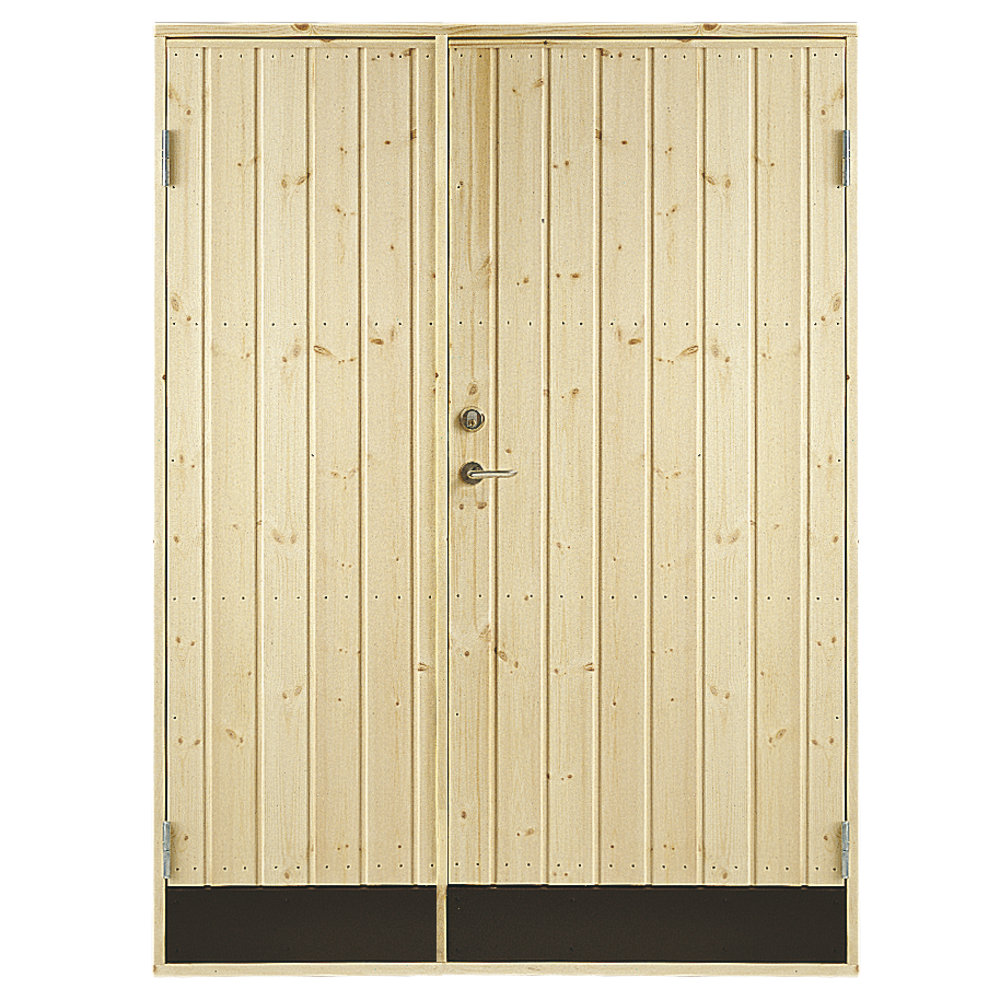 Plus Dobbelt Udhusdør Inkl. Karm 127,8 x 187,8 cm