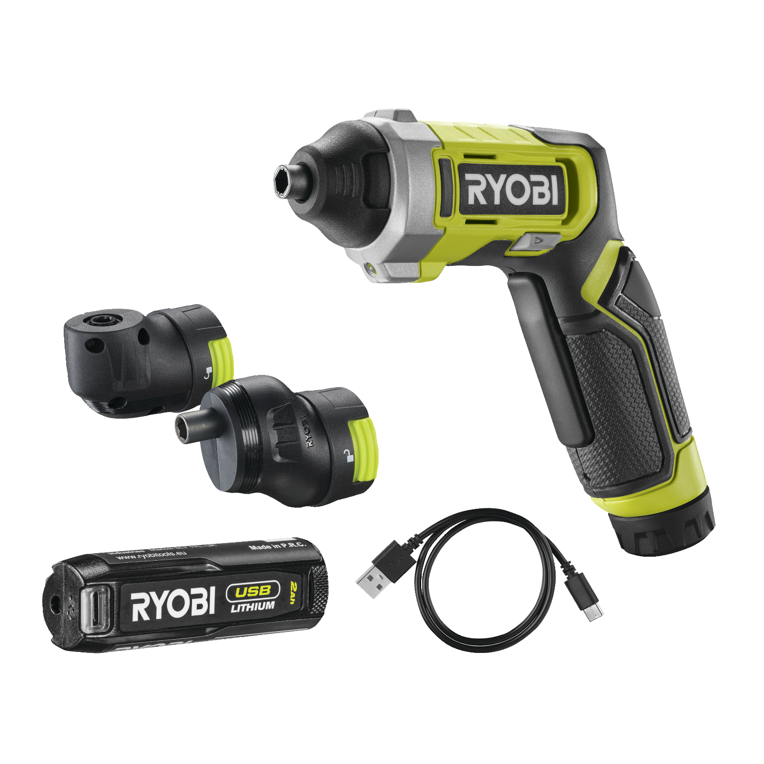 Ryobi RSD4-120TA2 4V USB Lithium Skruemaskine med batteri og ladekabel