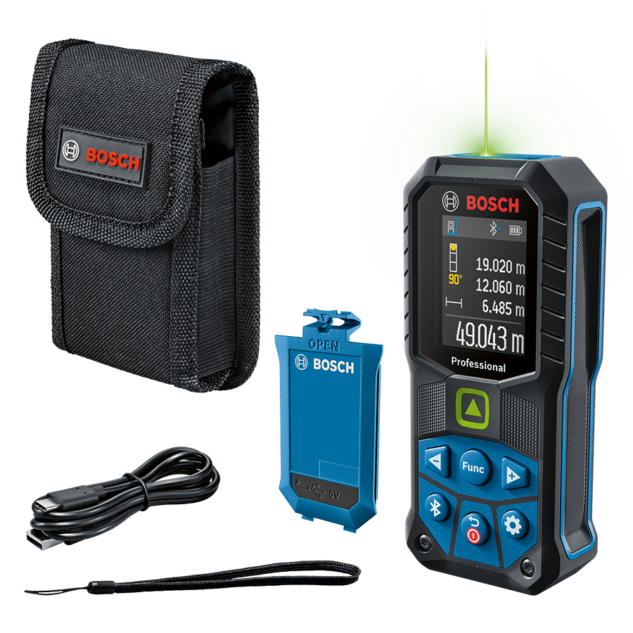 Bosch Professionel GLM 50-27 CG Laserafstandsmåler med BA 3.7V 1.0Ah A