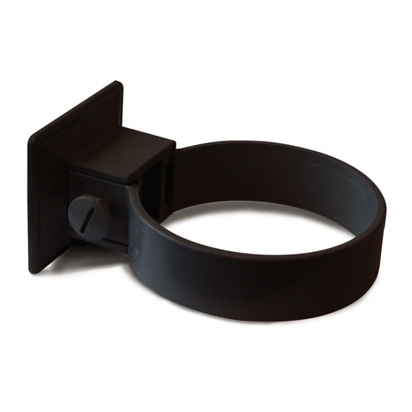 Plastmo plastrørholder 110 mm i sort